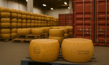 CAOS ALLE DOGANE USA, GRANA E PARMIGIANO FERMI NEI MAGAZZINI