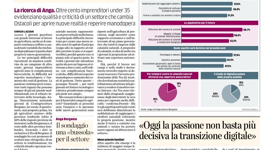 I giovani e l’agricoltura «In futuro più tecnologia meno costi e burocrazia»